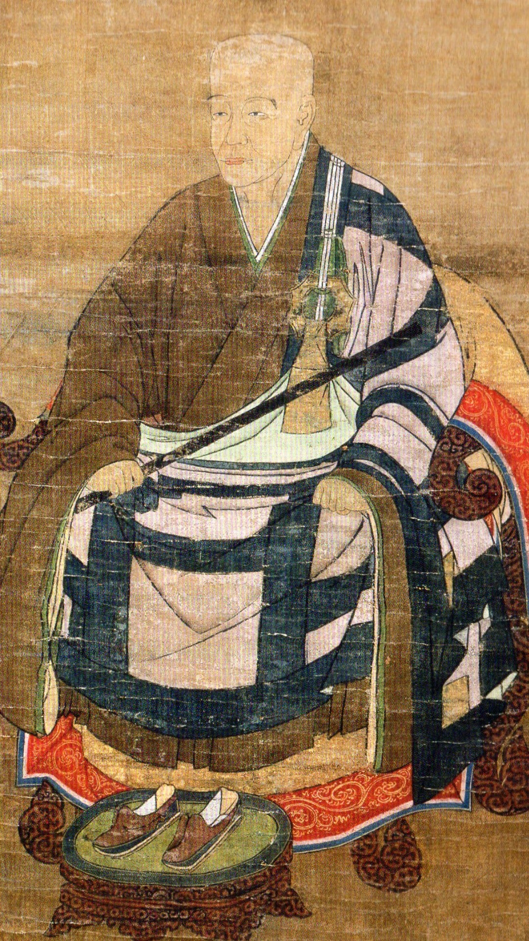 Matcha, green tea, tea master, Myoan Eissai, buddhist, monk, matcha history, ancient, old drawing, japanese art, japanese culture